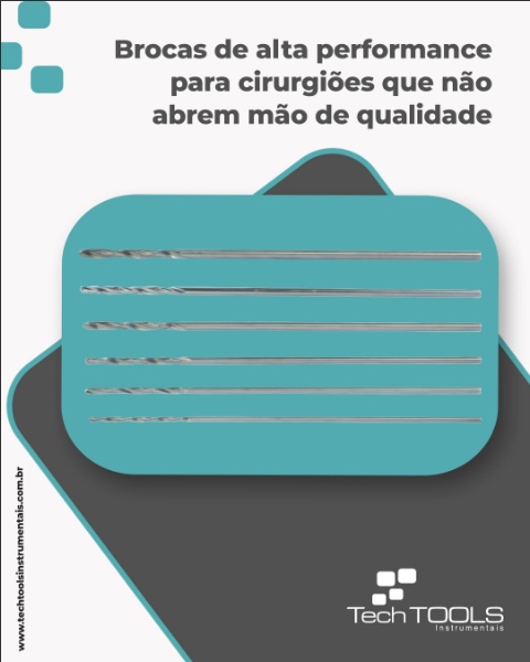 Brocas de alta performance para cirurgiões que não abrem mão de qualidade