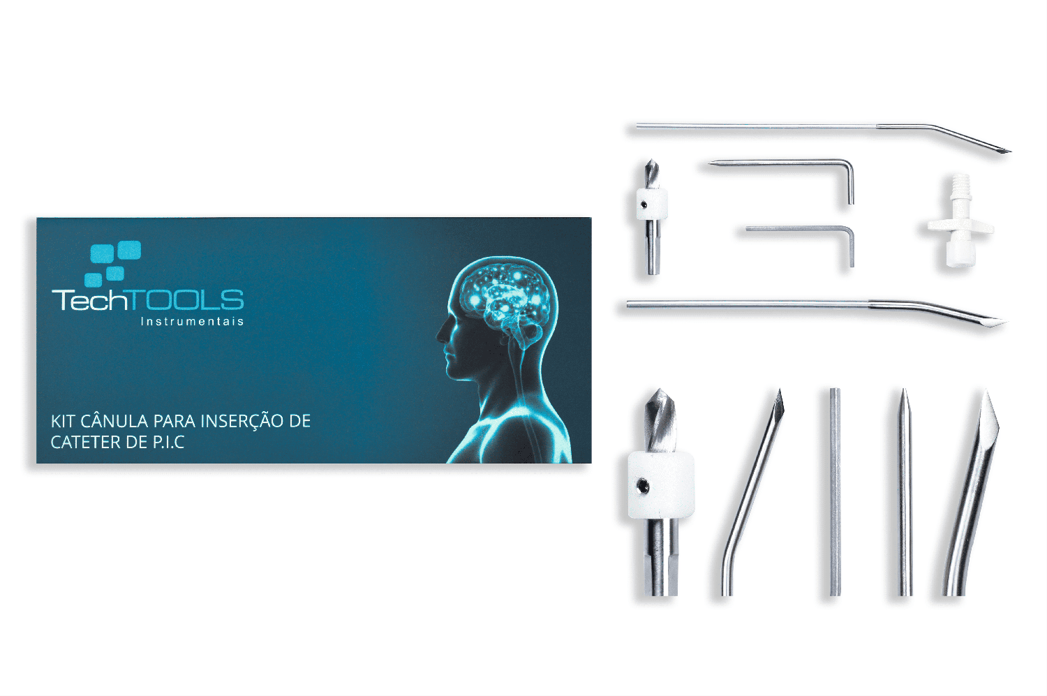 Kit Cânula para Inserção de Catéter de Pressão Intracraniana